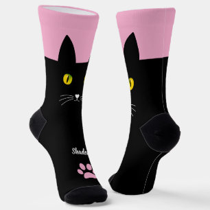 Zwarte Kattensokken Cadeau voor Kattenliefhebbers Sokken