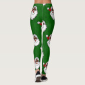 zwarte kerst leggings (Achterkant)