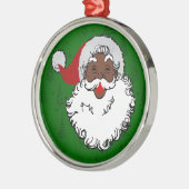 zwarte kerst metalen ornament (Links)