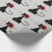 Zwarte kerst voor de aamse kerst cadeaupapier (Hoek)