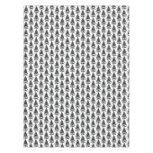  zwarte kerstboom tafelkleed (Voorkant)