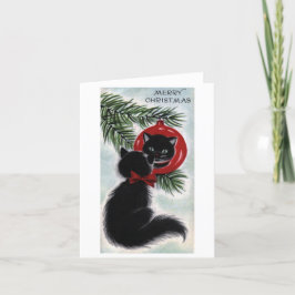  zwarte kerstkaart bedankkaart