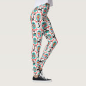 Zwarte Kerstkatten Kerst Leggings (Rechts)