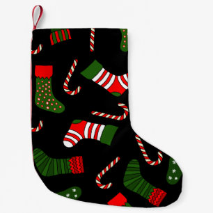 zwarte kerstkousen kleine kerstsok