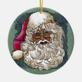 Zwarte Kerstman aangepaste ornamenten