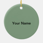 Zwarte Kerstman aangepaste ornamenten (Achterkant)