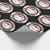 Zwarte kerstman (baby's eerste Kerstmis) Cadeaupapier (Hoek)