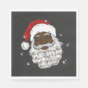 Zwarte Kerstman Black Geschiedenis Kerstmis Servet