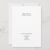 Zwarte Kerstman en Tas van Gifts Platte Kaart Pers (Achterkant)