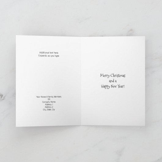 Zwarte kerstman en zak met cadeaus personaliseren kaart (Binnen)