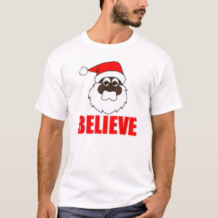 Zwarte Kerstman, geloof T-shirt