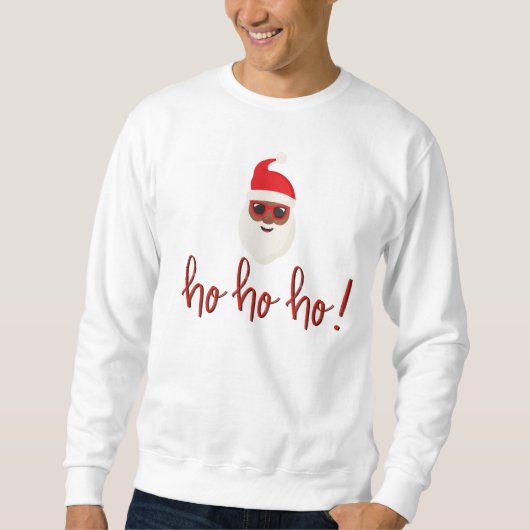 Zwarte Kerstman | Ho Ho Ho Sweatshirt (Voorkant)