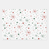 Zwarte kerstman inpakpapier vel (Voorkant 2)