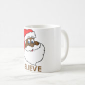 Zwarte Kerstman Koffiemok (Voorkant rechts)