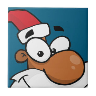 Zwarte Kerstman maakt zijn Naughty List Tegeltje