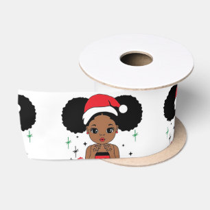 Zwarte kerstman, melanine kerst, lelijke kerstzeug lint