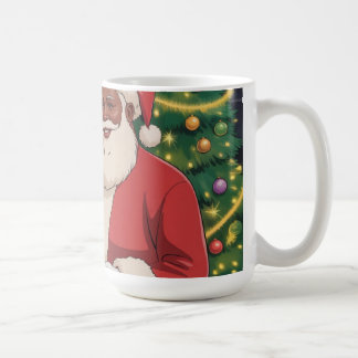 Zwarte Kerstman & Mevrouw Claus Kerstmok Koffiemok
