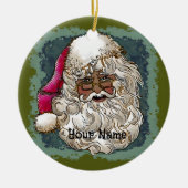 Zwarte Kerstman ornamenten (Voorkant)