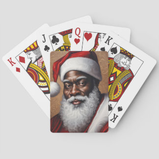 Zwarte Kerstman Speelkaarten | Poker, Schoppen Kaa
