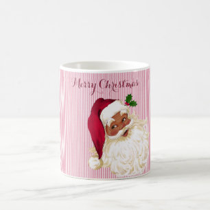 Zwarte Kerstman Veenbesgestreepte koffiemok