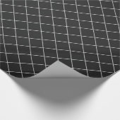 Zwarte Kerstmis Cadeaupapier (Hoek)