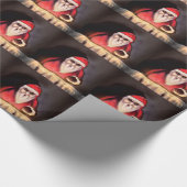 Zwarte Kerstmis: De kerstman is hier Cadeaupapier (Hoek)