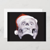 ZWARTE KERSTMIS FEESTDAGENKAART (Voorkant / Achterkant)