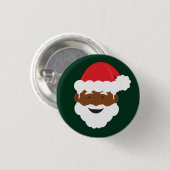 Zwarte Kerstmis Ronde Button 3,2 Cm (Voorkant /achterkant)