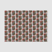 Zwarte Kerstmis Tissuepapier (Voorkant)