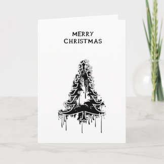 Zwarte Kerstmis v5 Feestdagen Kaart