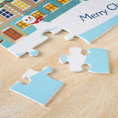 Zwarte kerstnacht legpuzzel (Zijkant)