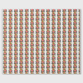 Zwarte kerstpapier voor meisjes cadeaupapier (Vlak)