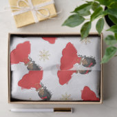 Zwarte kerstprinses tissuepapier (Geschenk)