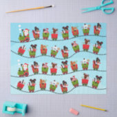 Zwarte kersttrein voor meisjes tissuepapier (Craft)