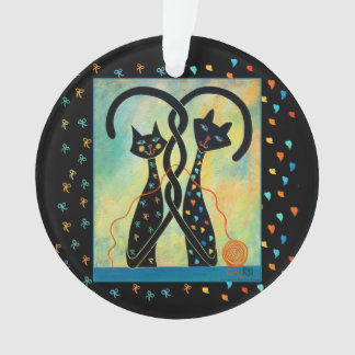 Zwarte kerstversiering ornament