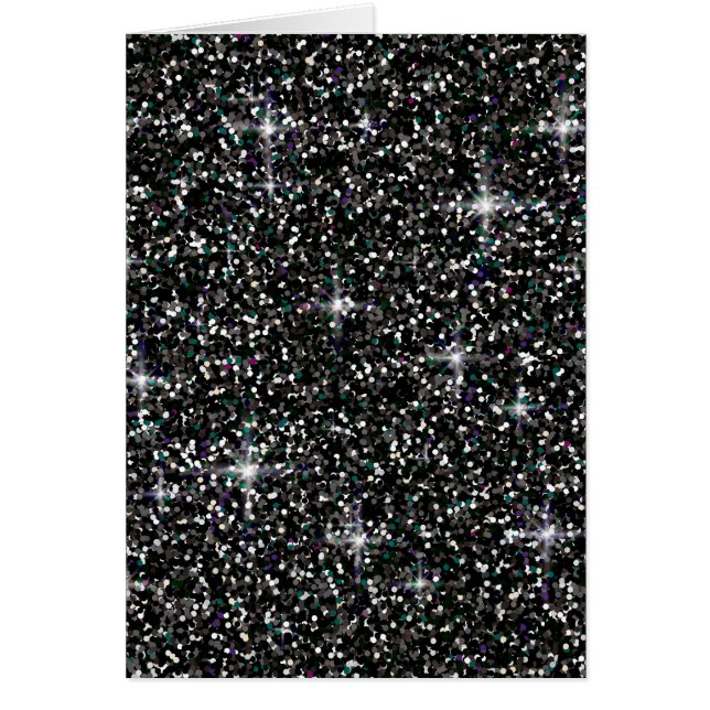 Zwarte kiezelglitter (Voorkant)