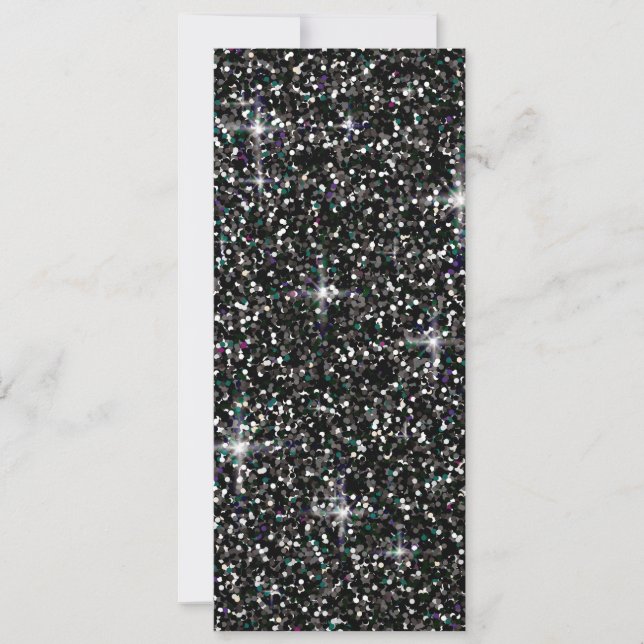 Zwarte kiezelglitter (Voorkant)