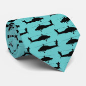 Zwarte kiezers op blauw stropdas (Opgerold)