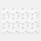 Zwarte Kinderen Eid Mubarak Inpakpapier Vel (Voorkant)