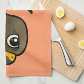 Zwarte Kite Theedoek (Quarter Fold)