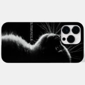 Zwarte kitten "Aurophile" Case-Mate iPhone Case (Achterkant (horizontaal))
