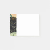 zwarte Kitten-illustratie Post-it® Notes (Voorkant)