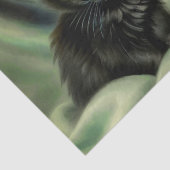 zwarte Kitten-illustratie Tissuepapier (Detail)