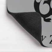 Zwarte KIWI met Koru Muismat (Hoek)