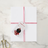 Zwarte klankkast cadeaulabel (Met Touw)