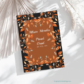 Zwarte Klasse van 2024 Afstuderen terracotta blade Kaart