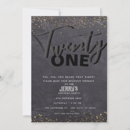 Zwarte klassieke uitnodiging