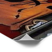 Zwarte klaver poster (Hoek)