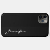 Zwarte kleur achtergrond Case-Mate iPhone case (Achterkant (horizontaal))