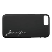 Zwarte kleur achtergrond Case-Mate iPhone case (Achterkant (Horizontaal))
